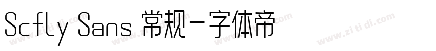 Scfly Sans 常规字体转换